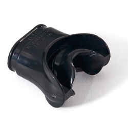 Comfort mouthpiece in black silicone size S