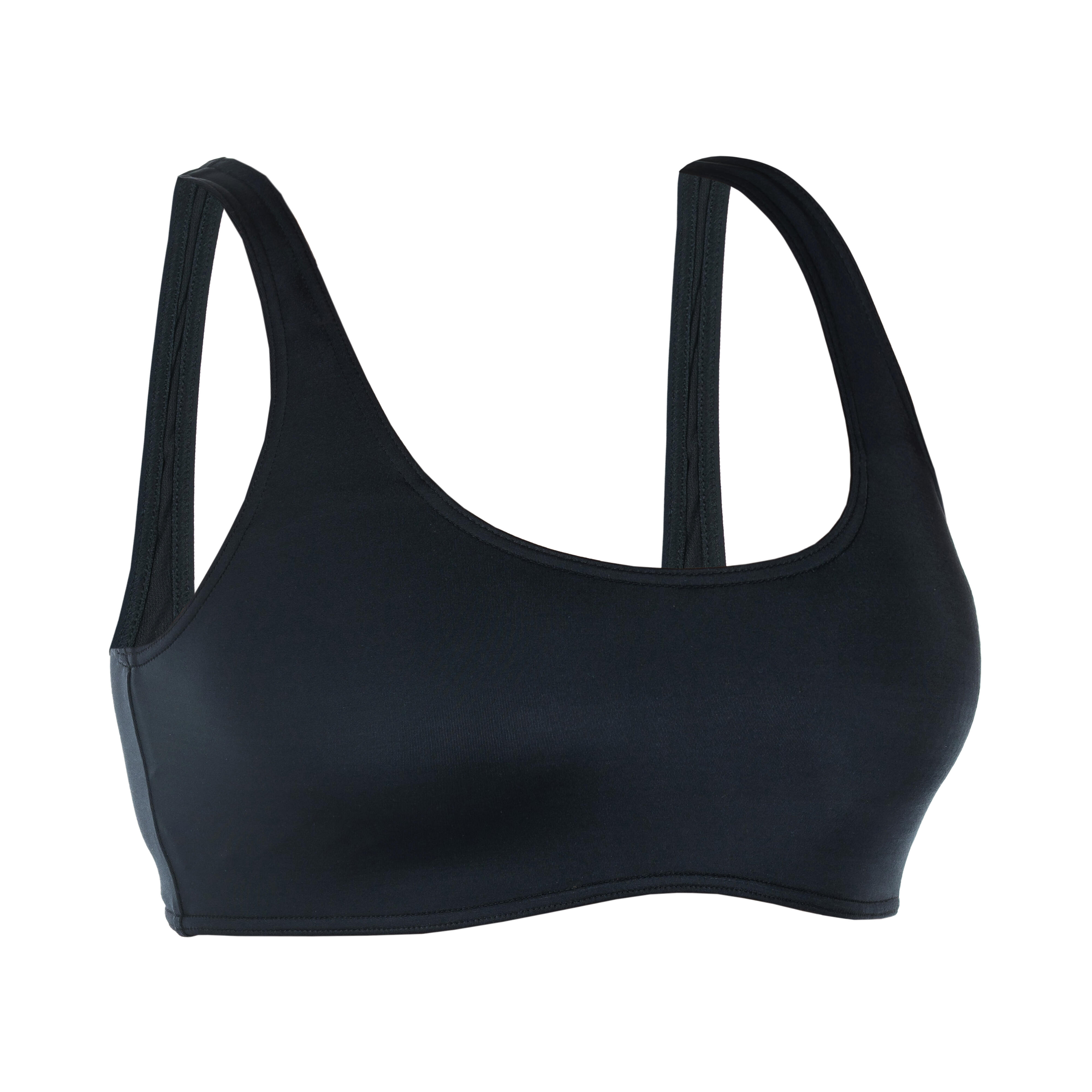CROP TOP AURELY BLACK WITH REMOVABLE CUPS