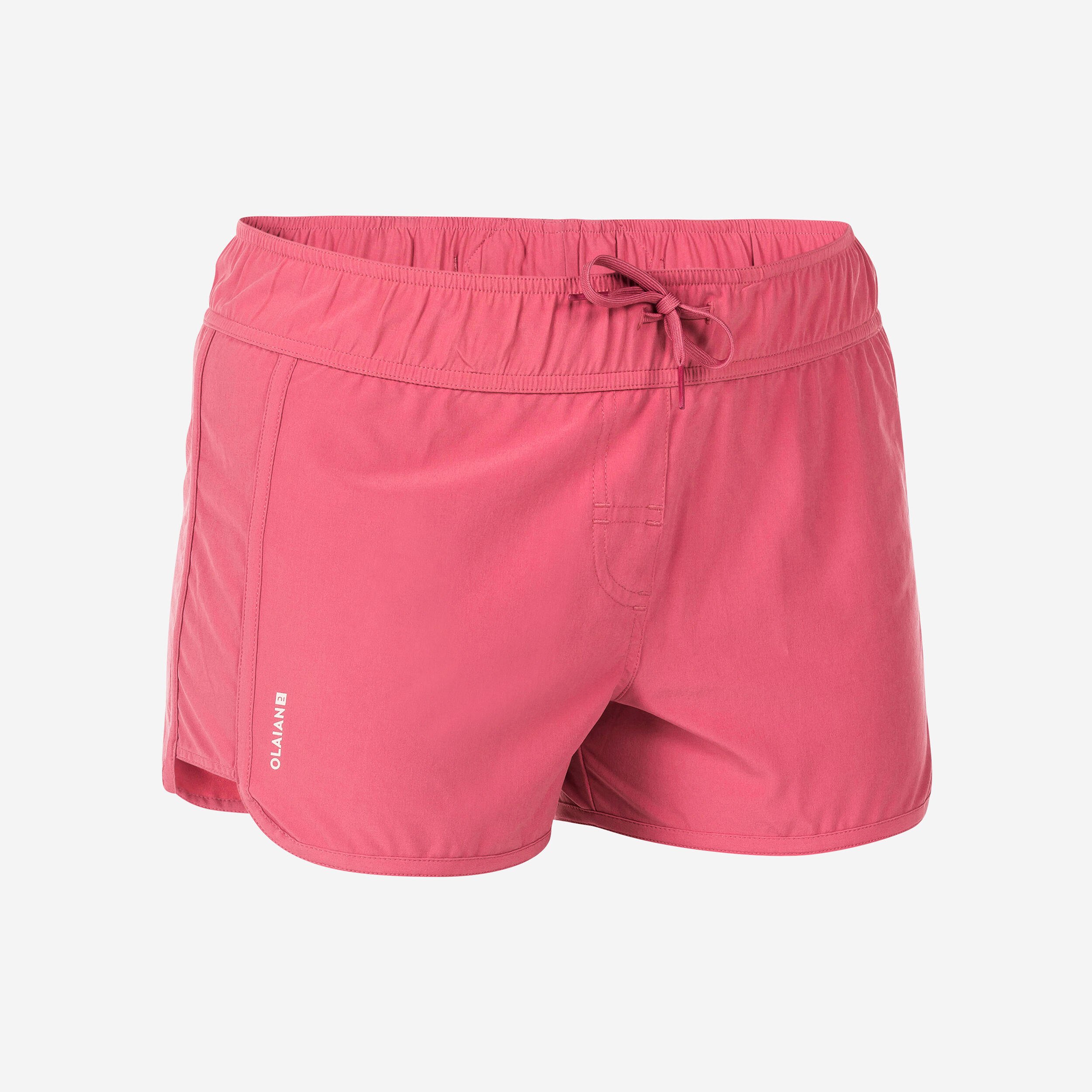 Women's Surfing Boardshorts with Elasticated Waistband and Drawstring TINI PINK 1/13