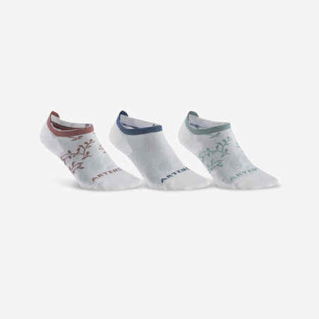 Low Sports Socks Tri-Pack RS 160 - White/Off-White/Print