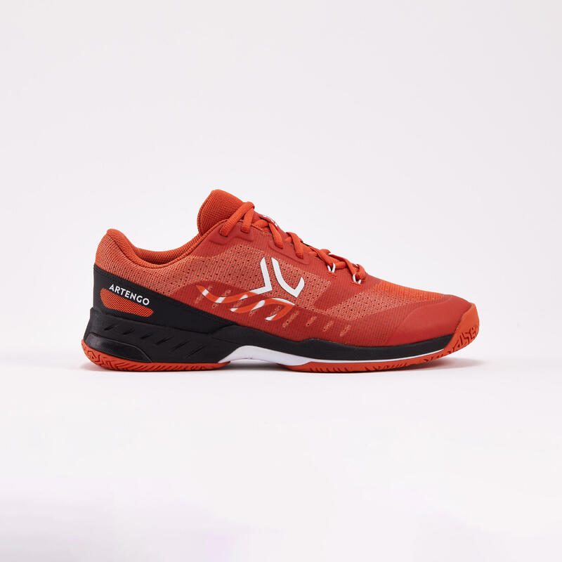 Chaussures de tennis Homme Multicourt - Artengo FAST Rouge Terracotta