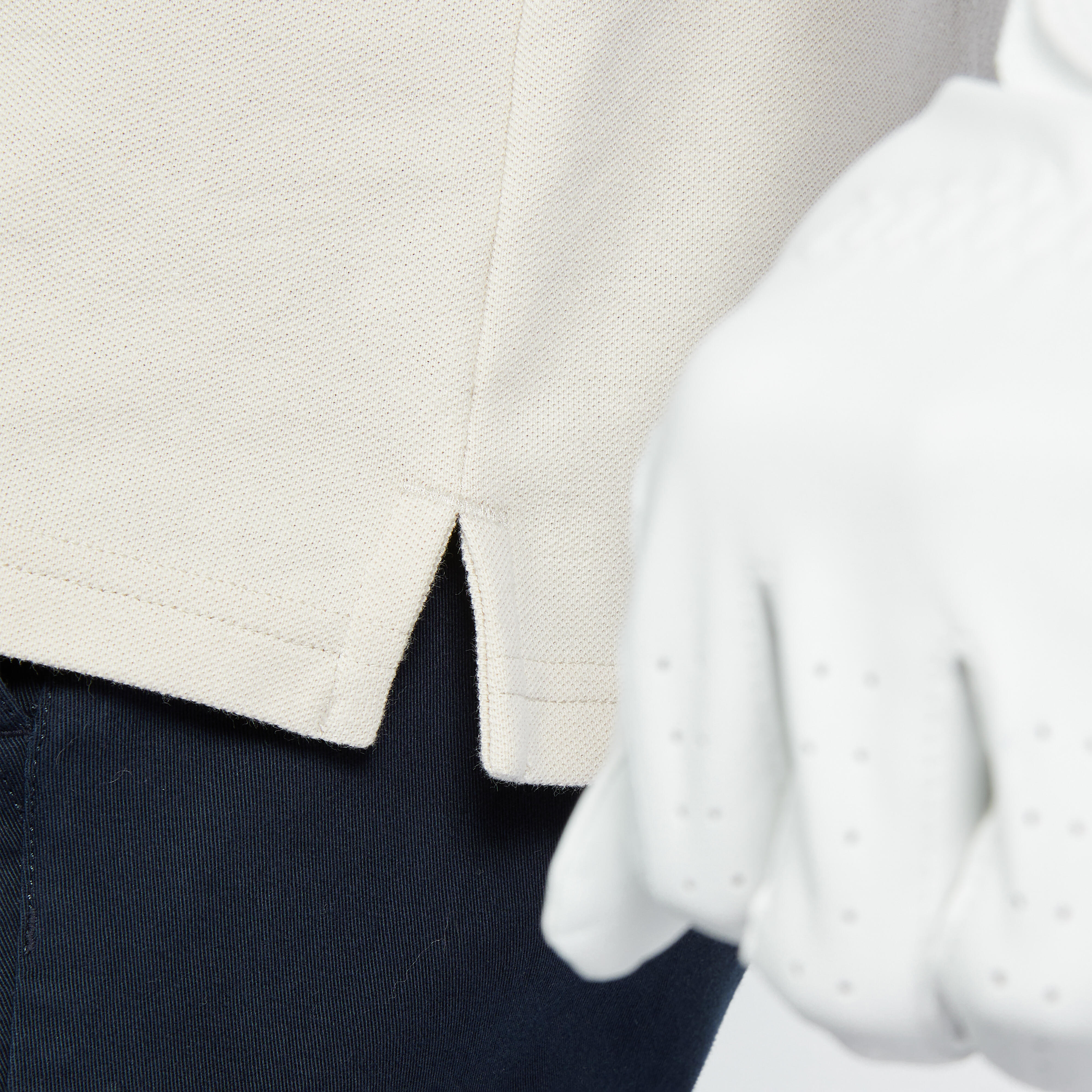 Men Golf Polo T-shirt Light Beige