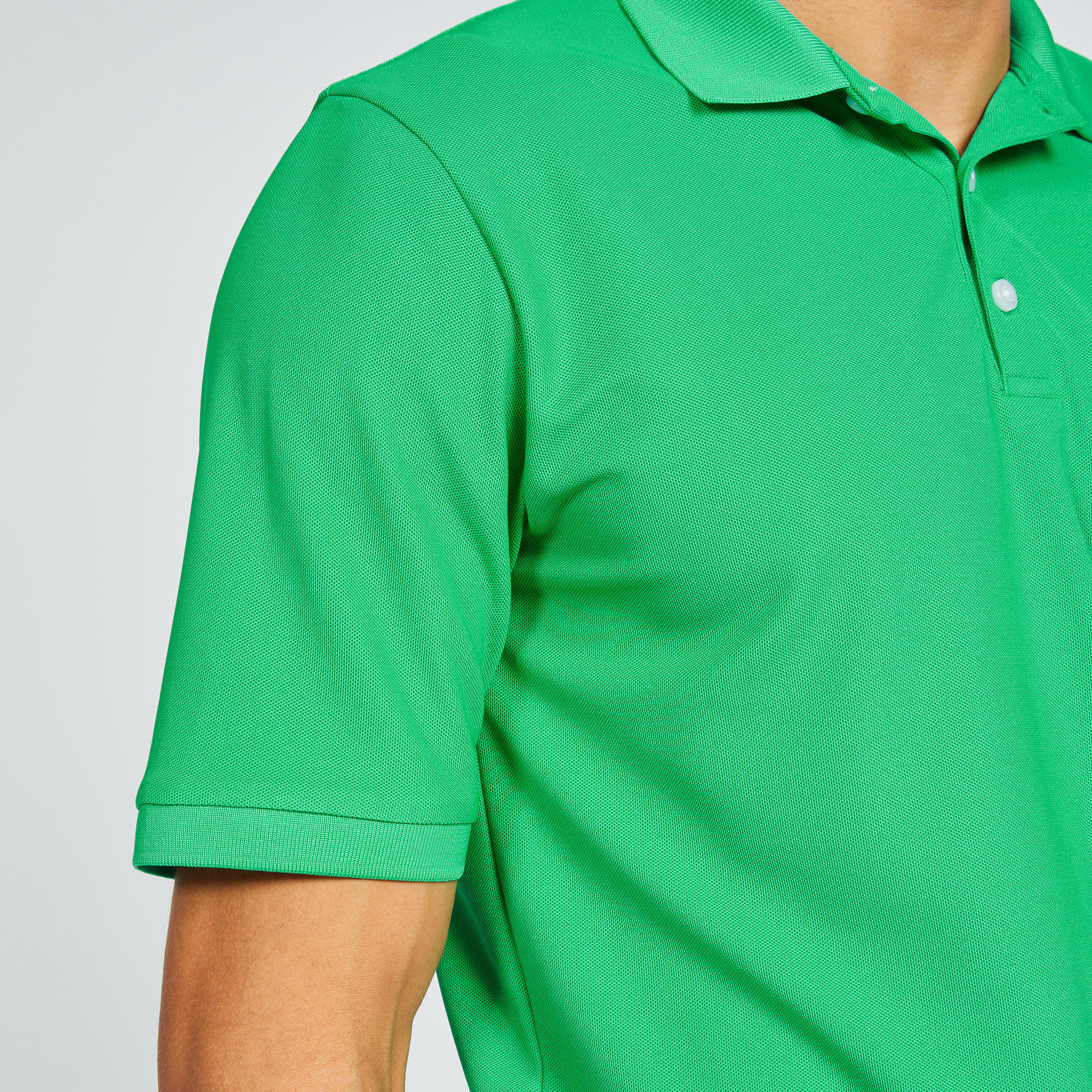 Men's short-sleeved golf polo shirt - WW500 green 4/6