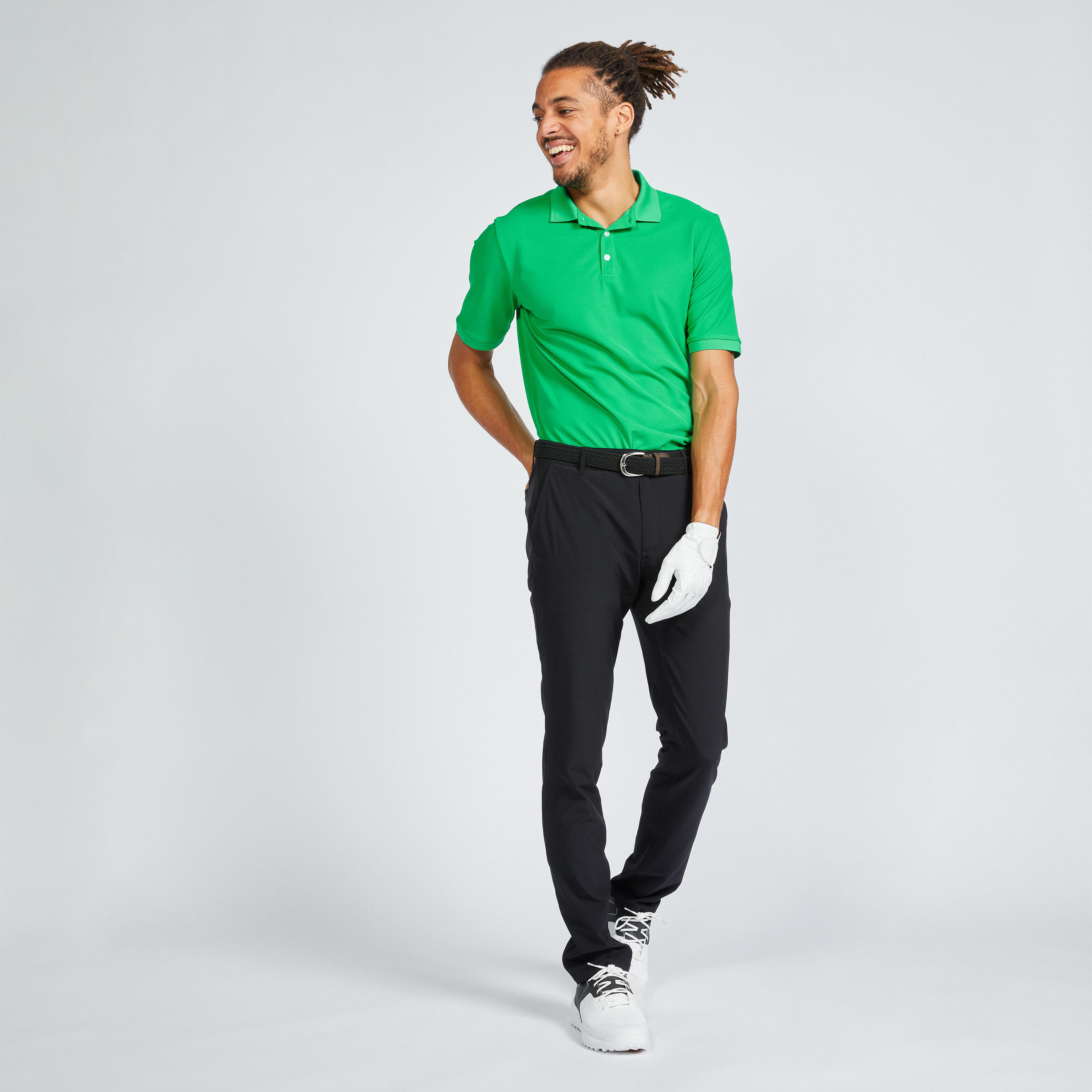 Polo golf uomo MW 500 verde 11/19