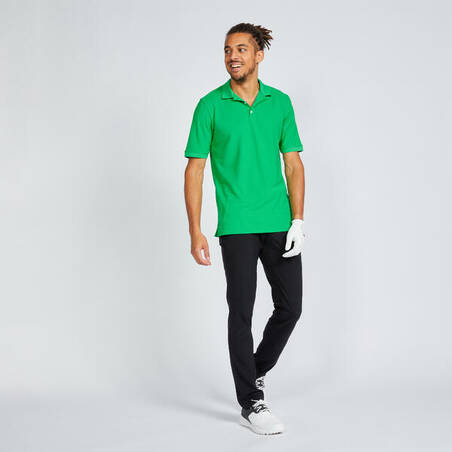 Men's short-sleeved golf polo shirt - WW500 green