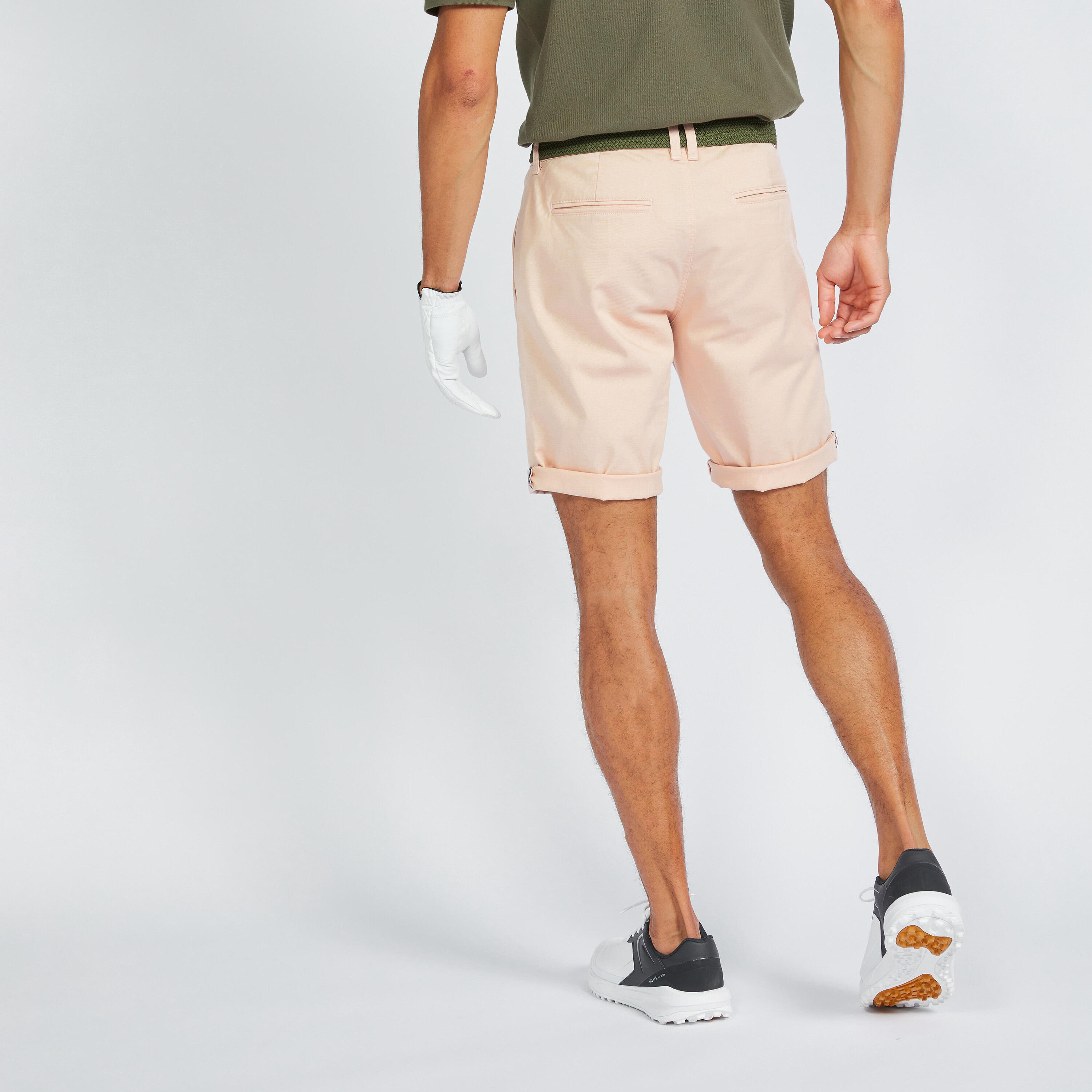 Pantaloncini golf uomo MW 500 rosa INESIS Decathlon