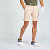 Men's golf chino shorts - MW500 pale pink