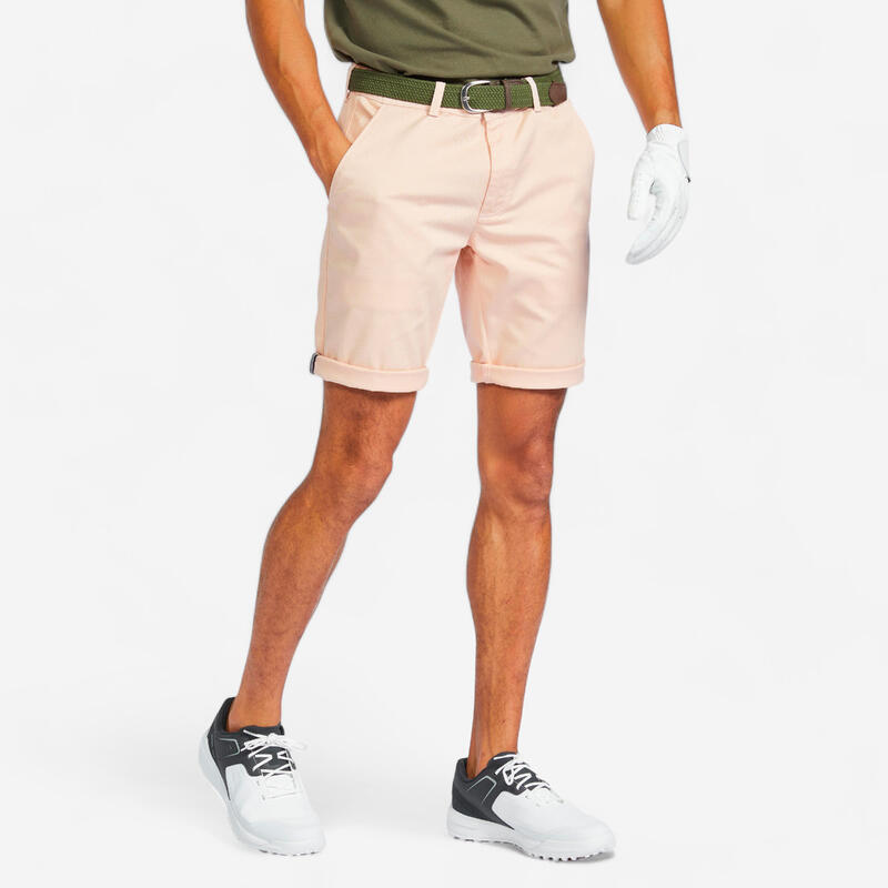Bermude chino bumbac golf MW500 Bleumarin Bărbați