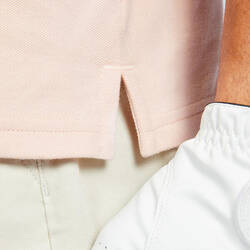 Men's short-sleeved golf polo shirt - MW500 pale pink