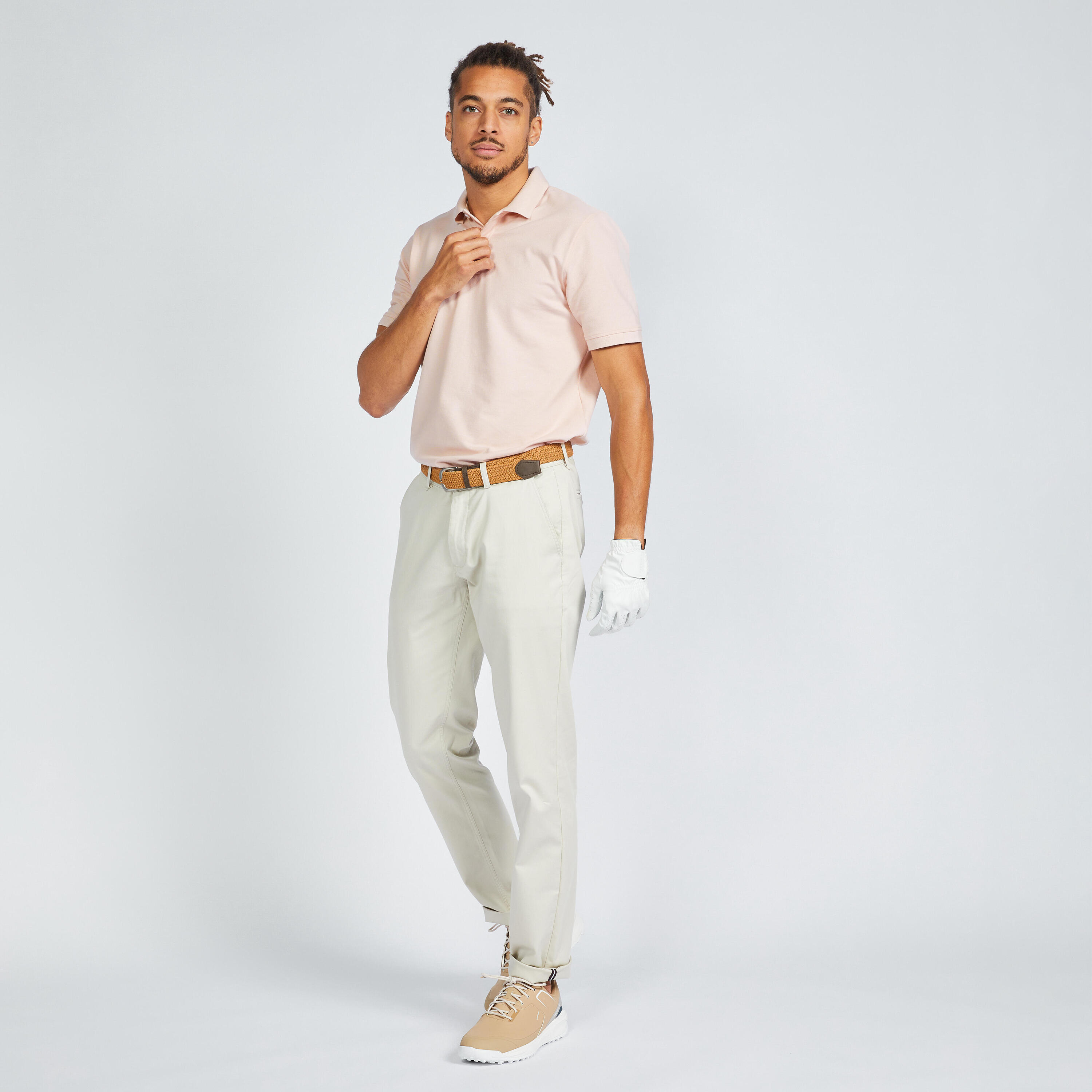 Men's Golf Trousers - MW500 Linen 2/6