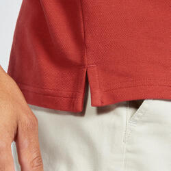 Polo de golf manches courtes Homme - MW500 rouge foncé