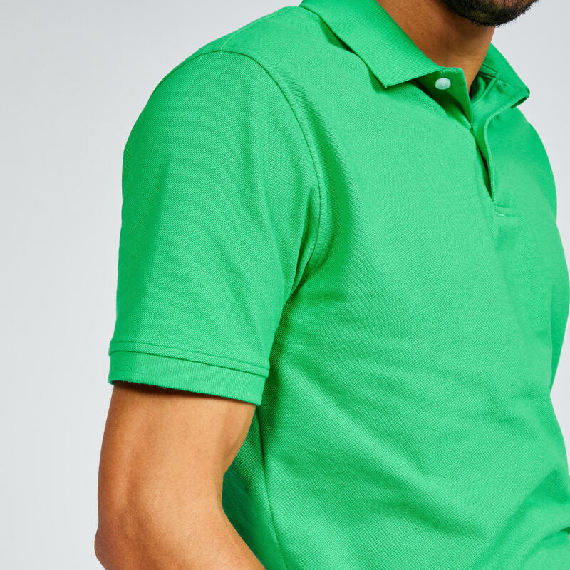 男款高爾夫短袖 Polo 衫 MW500－綠色