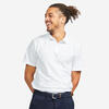Polo de golf 100 % algodón manga corta hombre, MW100 blanco