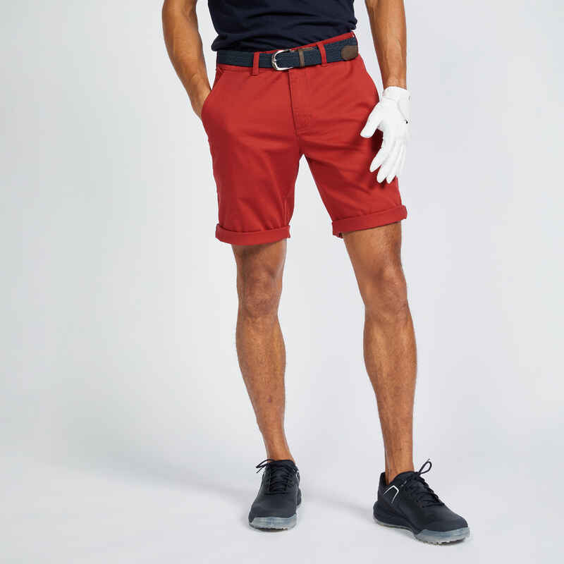 Herren Bermuda Shorts - MW500 dunkelrot