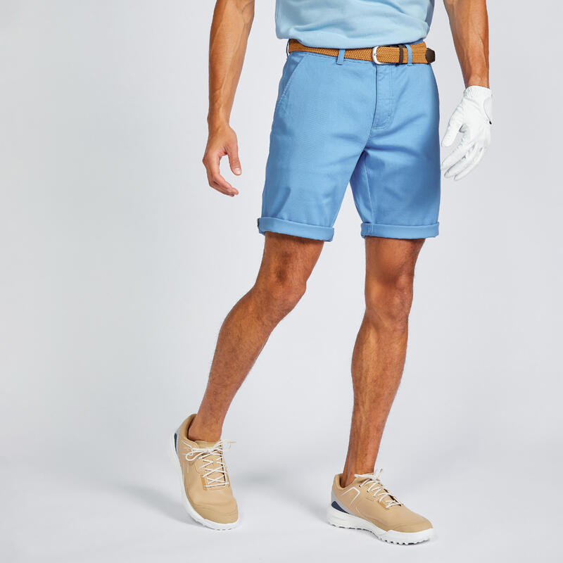 Short golf Homme - MW500 bleu méditerranée