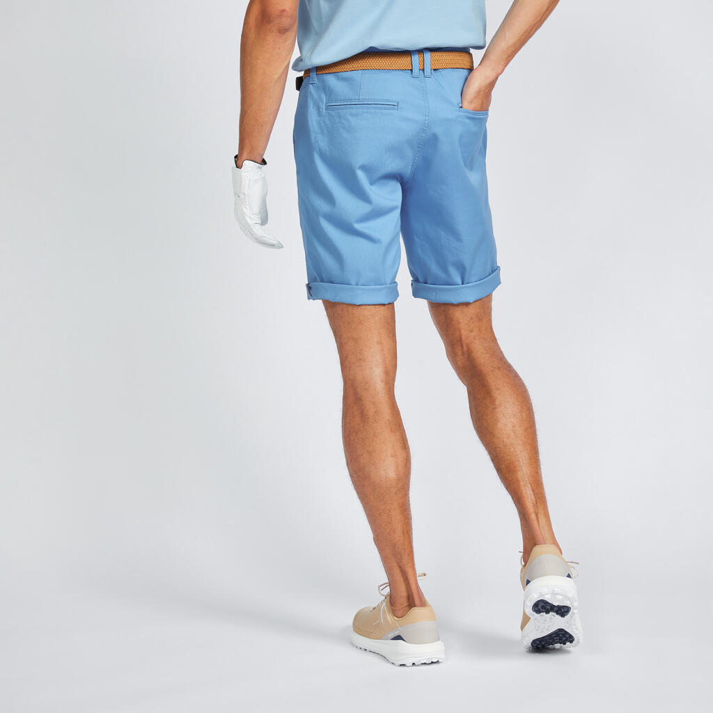 Men's golf chino shorts - MW500 light pink