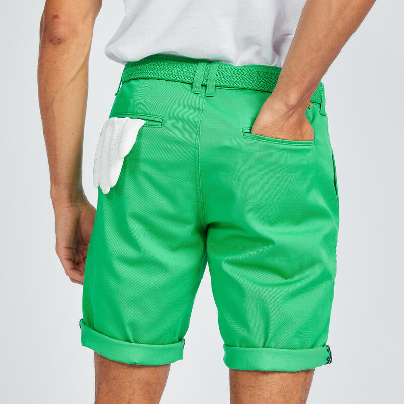 Golfshort voor heren chino MW500 groen