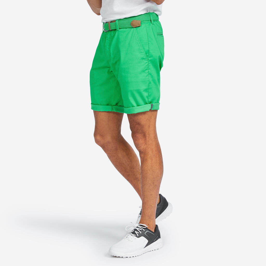 Zelene moške kratke hlače za golf MW500