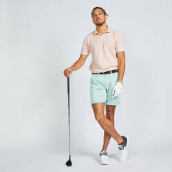Men's golf shorts - MW500 pale green