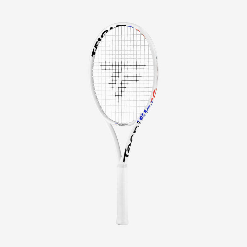 RAQUETTE DE TENNIS ADULTE - TECNIFIBRE T-FIGHT 280 ISOFLEX BLANC NON CORDEE 280g