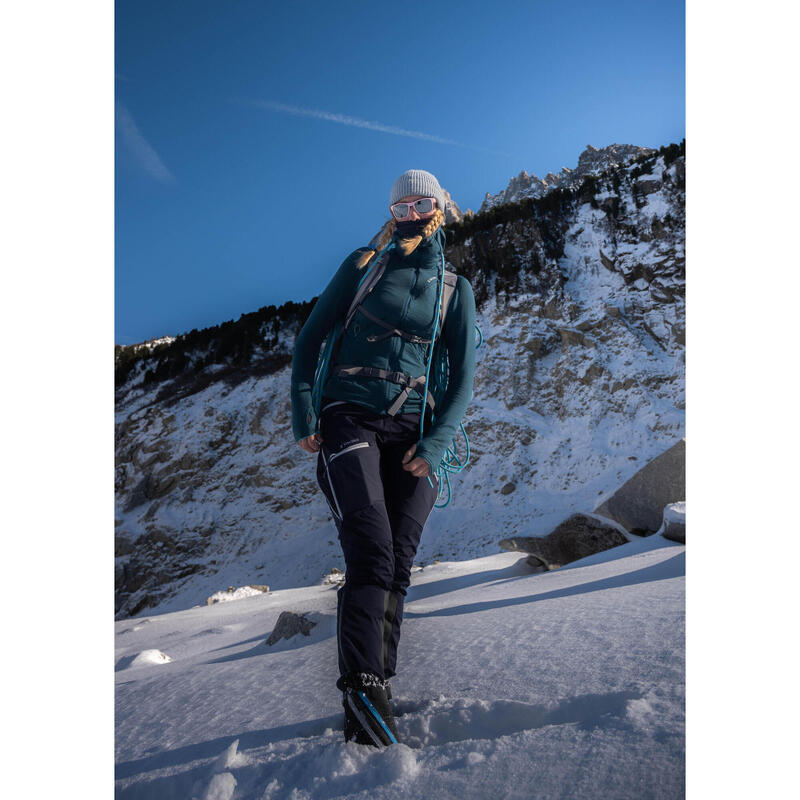Pantalon Impermeabil Alpinism Ice Albastru-Negru Damă 