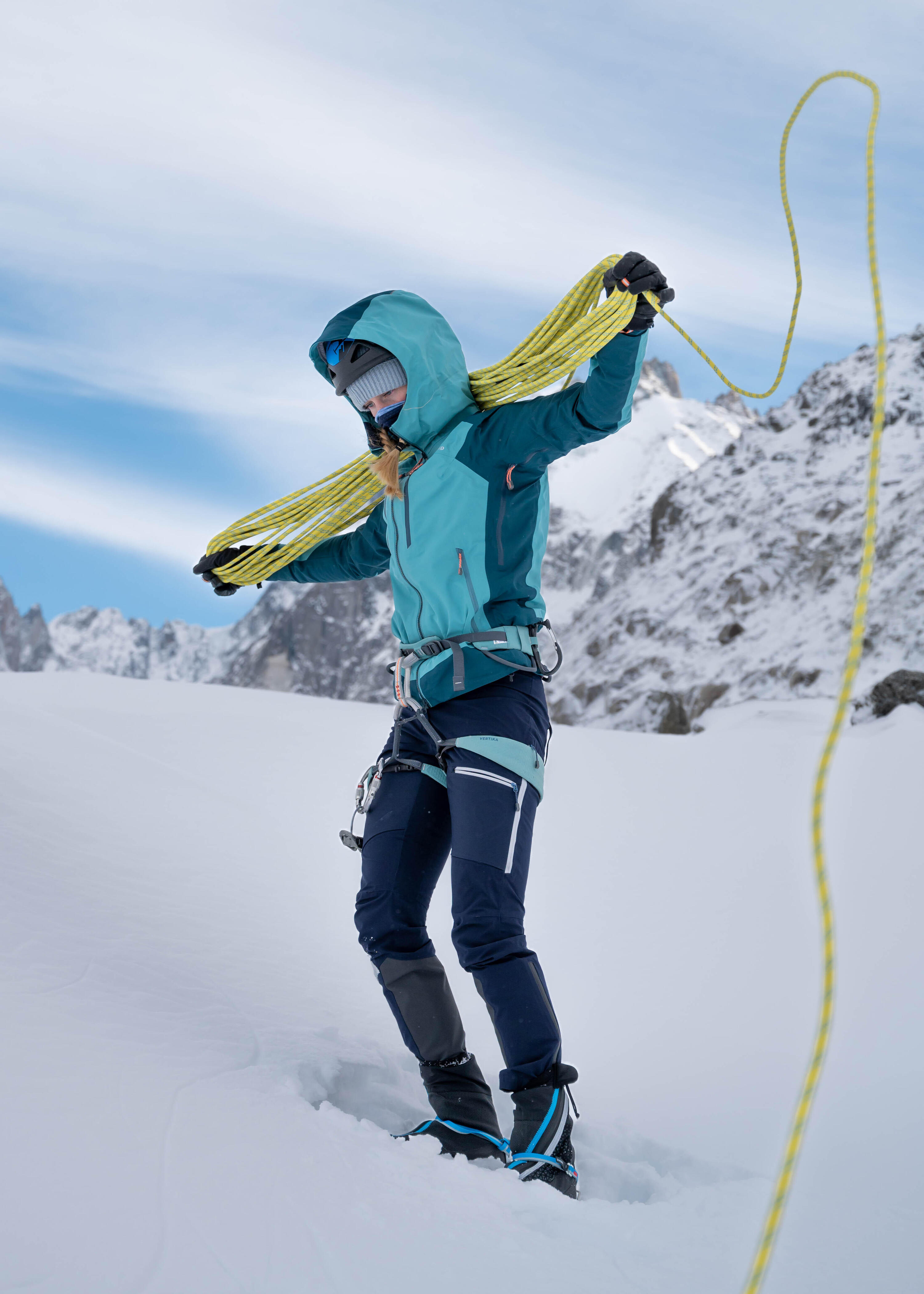 Wasserdichte Jacke ICE blau 13/16