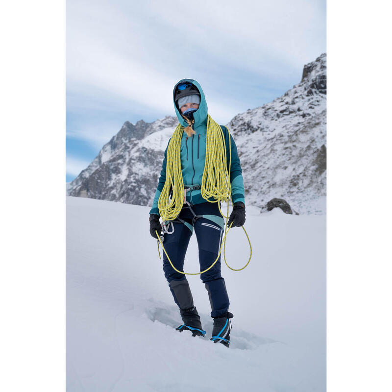 Waterdichte jas voor bergsport dames Alpinism Evo groen