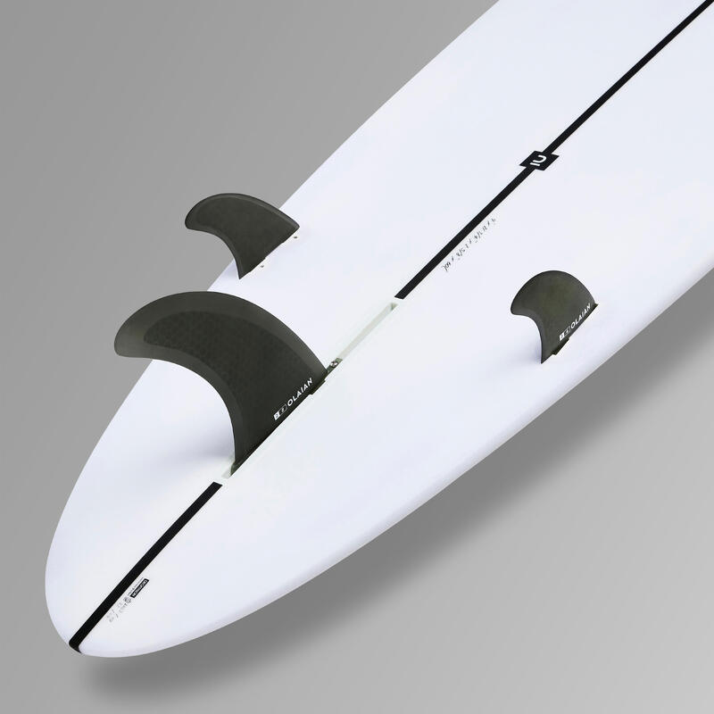Placă SURF LONGBOARD 900 9' Performance 60 L. Vândută cu 2 +1 înotătoare centrală de 8"