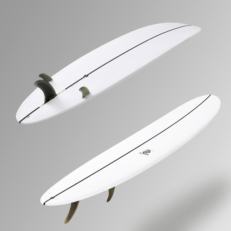 Deska surfingowa Olaian Longboard 900 Performance 900 9' 60 l z 2 statecznikami +1 mieczem 8"