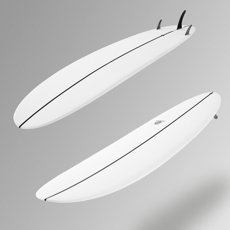 Surf Longboard 900 9' Performance 60 l se 2 ploutvičkami a 1 středovou 8" ploutvičkou
