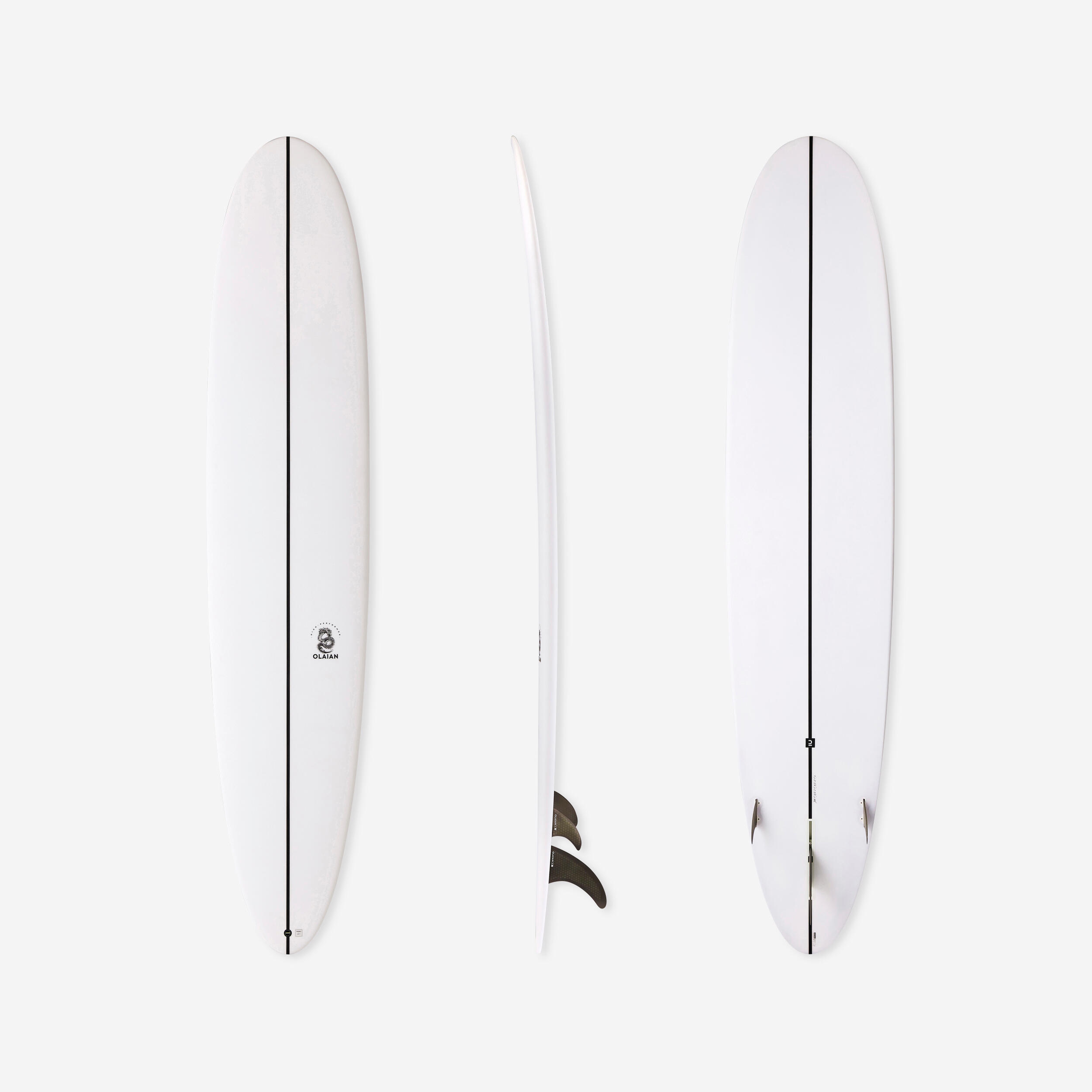 OLAIAN LONGBOARD 900 9' Performance 60 L. Comes with 2+1 setup 8" central fin.