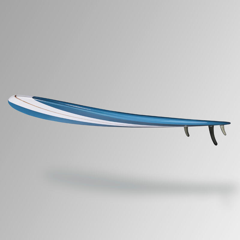 Placă SURF LONGBOARD 900 9' 67 L . vândută cu 2 +1 înotătoare centrală de 8".