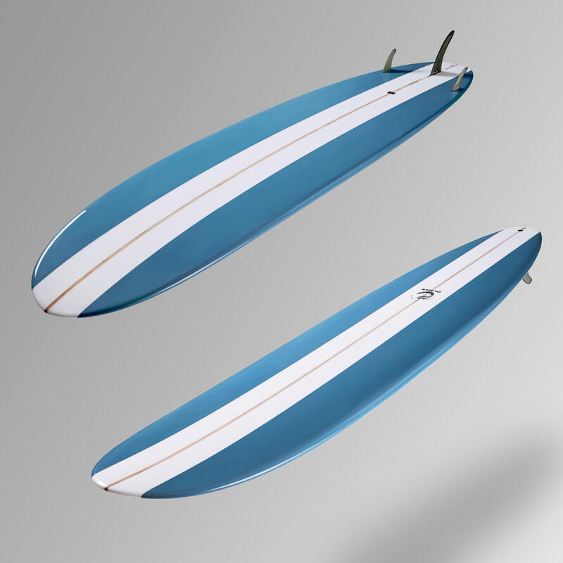 Longboard Surfen 9' 67 L - 900 inkl. 2+1 Zentralfinne 8 Zoll