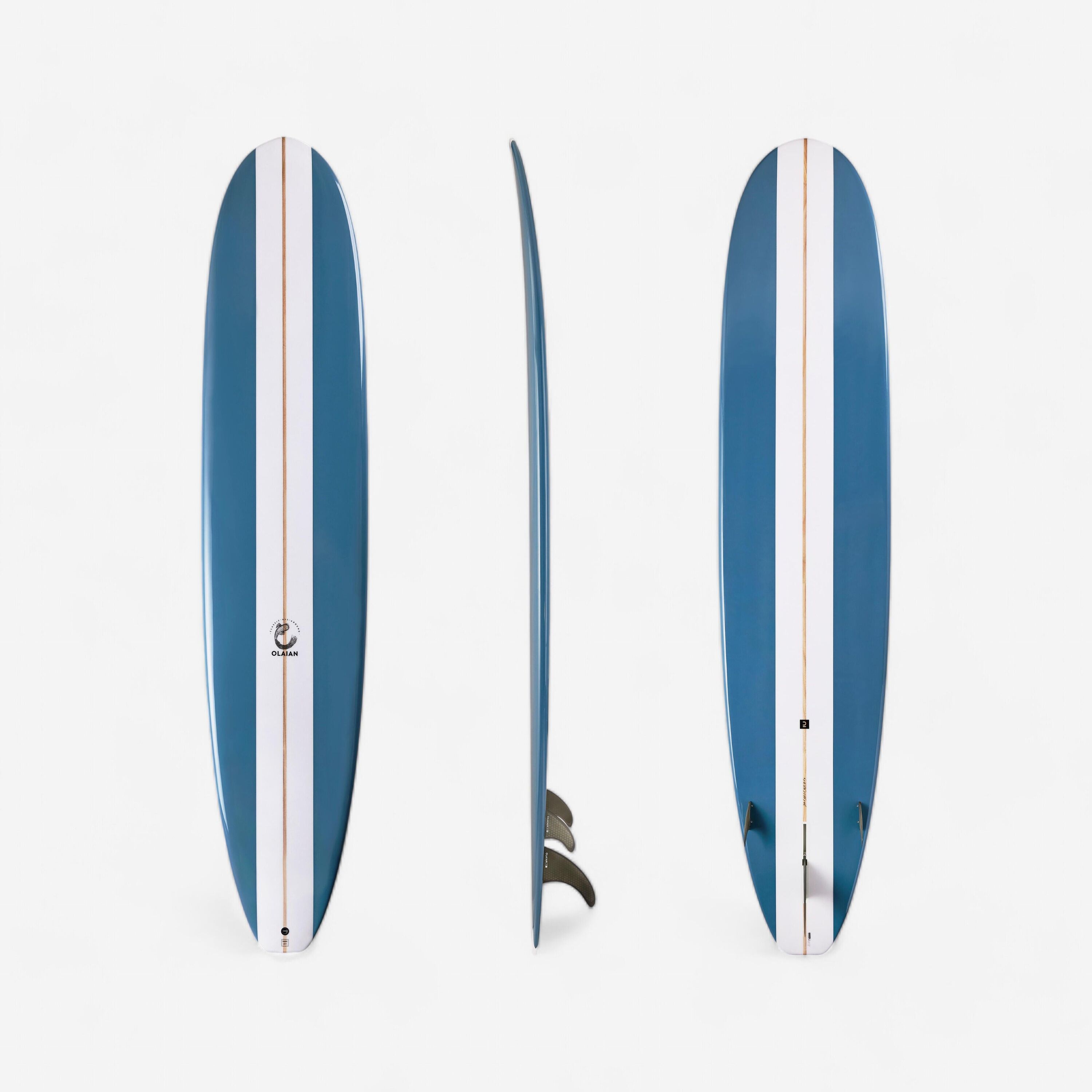 OLAIAN LONGBOARD 900 9' 67 L . Comes with 2+1 set-up 8" central fin.