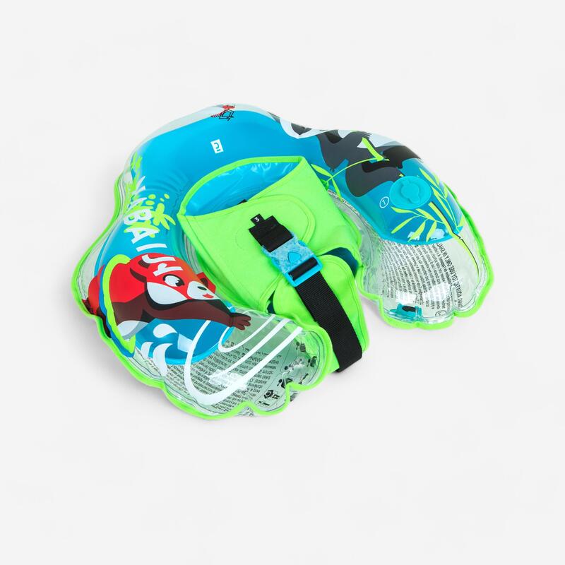Opblaasbare zwemband met hangmat en kruisband voor baby's van 6 tot 24 maanden blauw