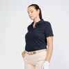 Polo majica za golf ženska MW500 mornarski plava