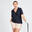 Women's short-sleeved golf polo shirt - MW520 navy blue