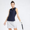 Polo débardeur golf sans manches Femme - WW500 bleu