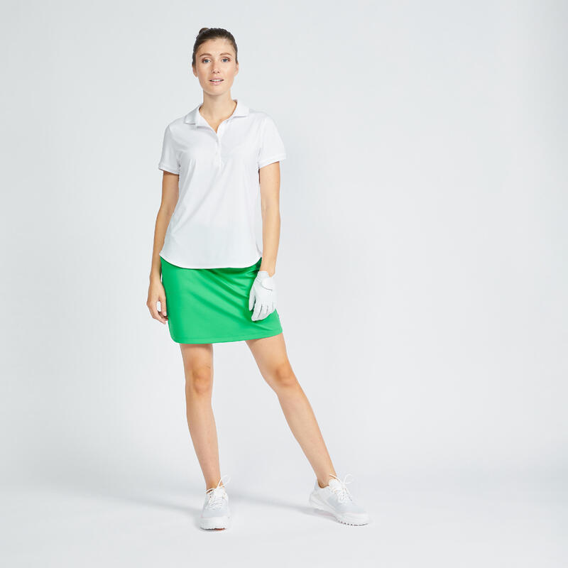 Polo golf manches courtes femme - WW500 blanc