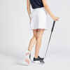 Dámska golfová sukňa so šortkami WW500 biela