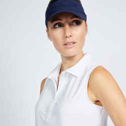 Women's sleeveless golf polo shirt - WW500 white