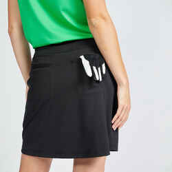 Γυναικεία φούστα-σορτς για γκολφ - WW 500 - Μαύρο