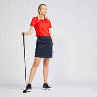 Women's Golf Skort-PW 500 Navy Blue