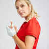 Polo majica kratkih rukava za golf WW500 ženska crvena