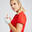Damen Golf Poloshirt kurzarm - WW500 rot 