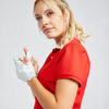 POLO GOLF MANCHES COURTES FEMME - WW500 ROUGE