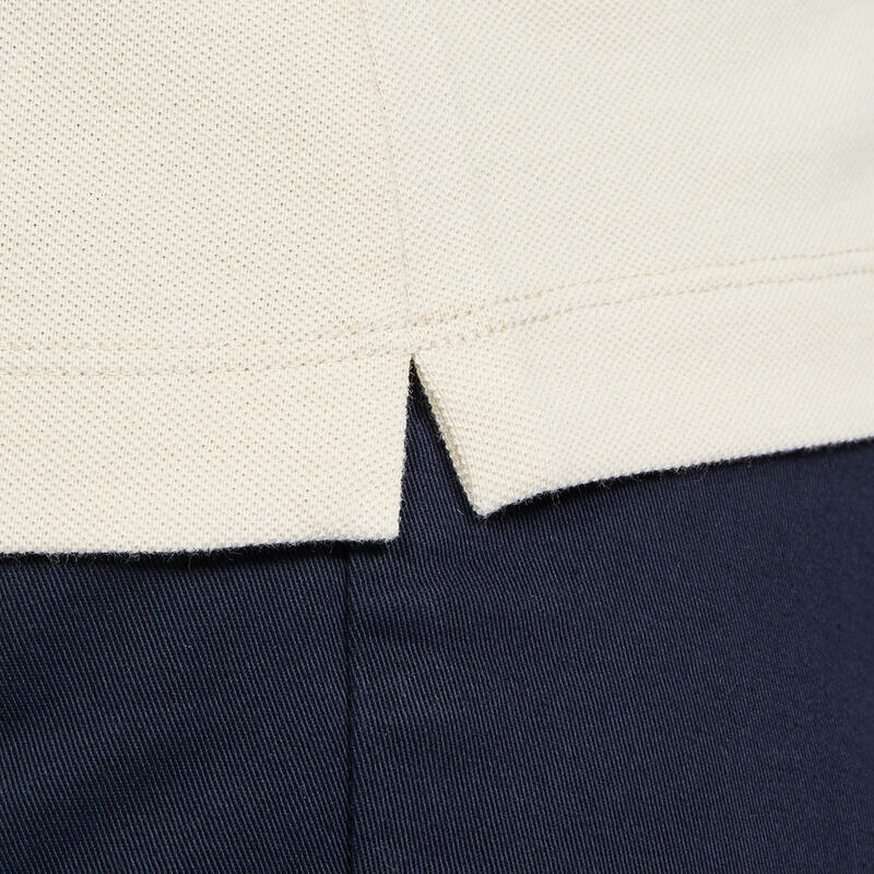 Damen Poloshirt kurzarm - MW500 hellbeige 