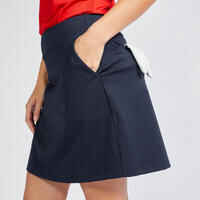 Falda pantalón de golf Mujer - WW 500 azul marino