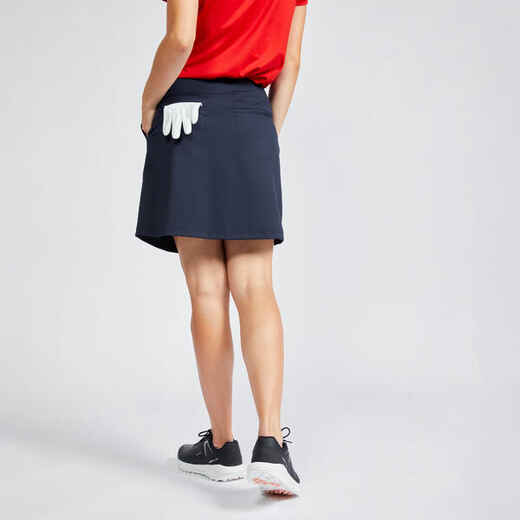
      Dámska golfová šortková sukňa WW 500 tmavomodrá
  