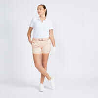 Polo golf mangas cortas Mujer - MW500 blanco